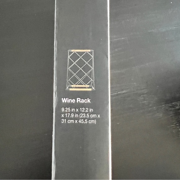 The Cellar Wine Rack Wood And Steel 9.25”x12.2” - Picture 4 of 7